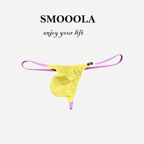 SMOOOLA男士大囊袋日常冰丝薄款丁字裤