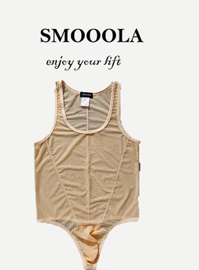 SMOOOLA内衣性感透视网眼网纱连体裤单丁裤丁字裤透气薄吊带