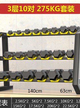 哑铃六角固定包胶电镀男士健身家用健身房器材纯铁204050女士哑铃