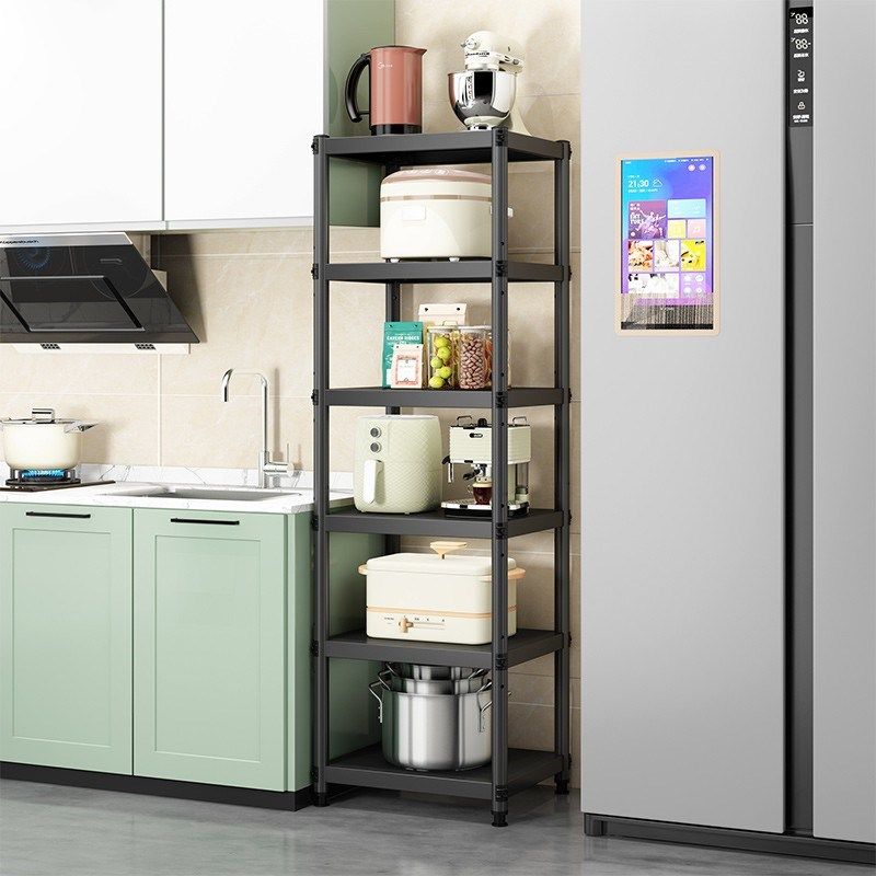 厨房碳钢置物架30x30/35x35cm40x40 45x45 50x50落地四层收纳架子,厨房/烹饪用具,微波炉置物架,淘宝优惠券,粉丝福利购,淘宝优惠卷