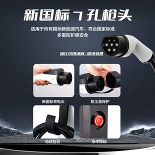 07海鸥海豹X 比亚迪海豚海狮05 F3新能源汽车家用充电桩枪器线7KW