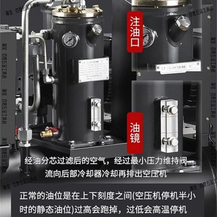 飞豹移动螺杆式空气压缩机工业级380v大功率真石漆专用打气泵220v