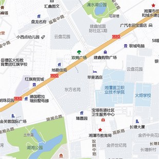 2024新款湘潭市地图贴图办公室挂图高清防水墙壁贴超大装饰画定制