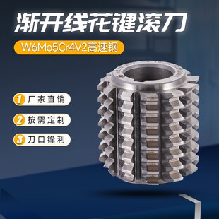 渐开线花键滚刀M1压力角30度m230加工花键轴支持非标定做