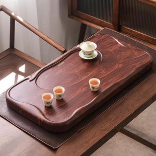 泡茶桌直排 茶盘整块单层茶道家用简约中小型茶海客厅办公新中式
