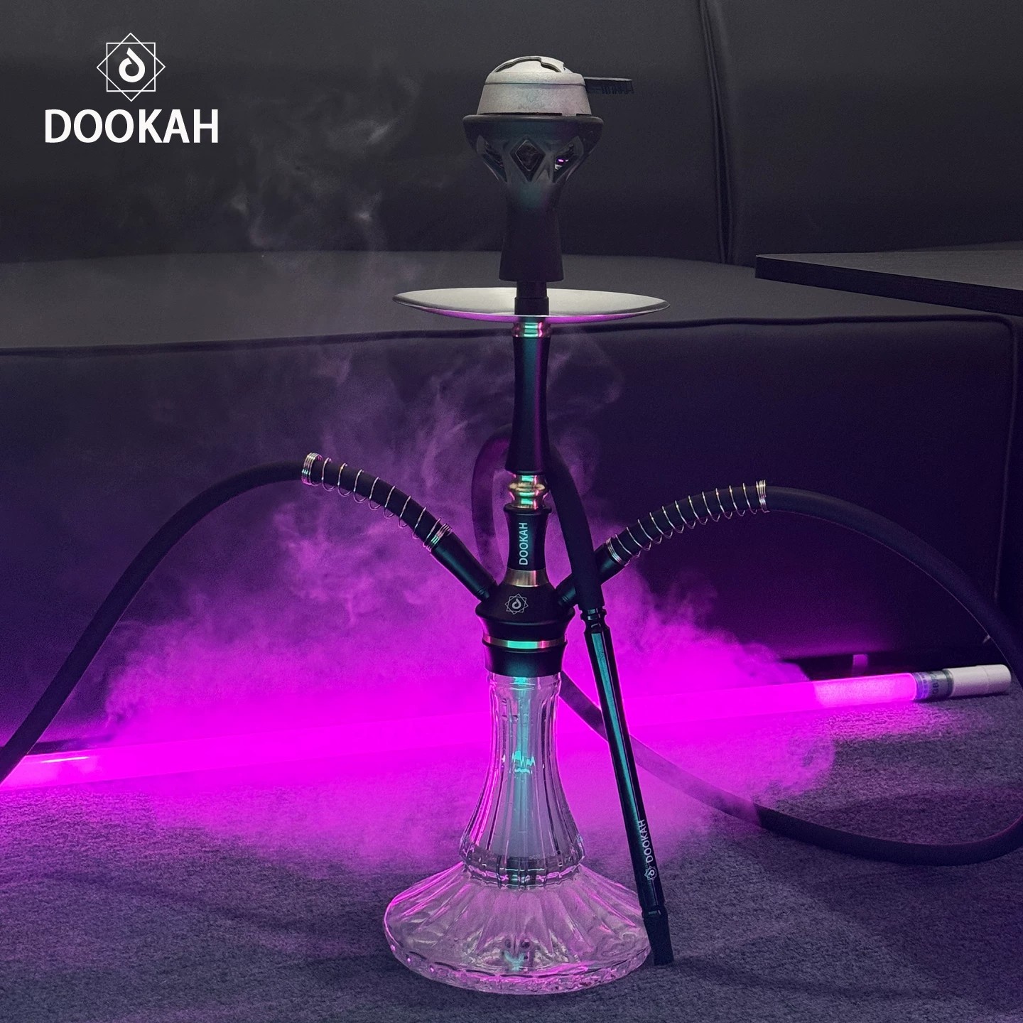 新款DOOKAH双管阿拉伯水烟烟斗