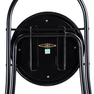 天坛靠背凳子折叠椅便携电脑椅宿舍椅办公培训椅家用餐椅圆凳 2把