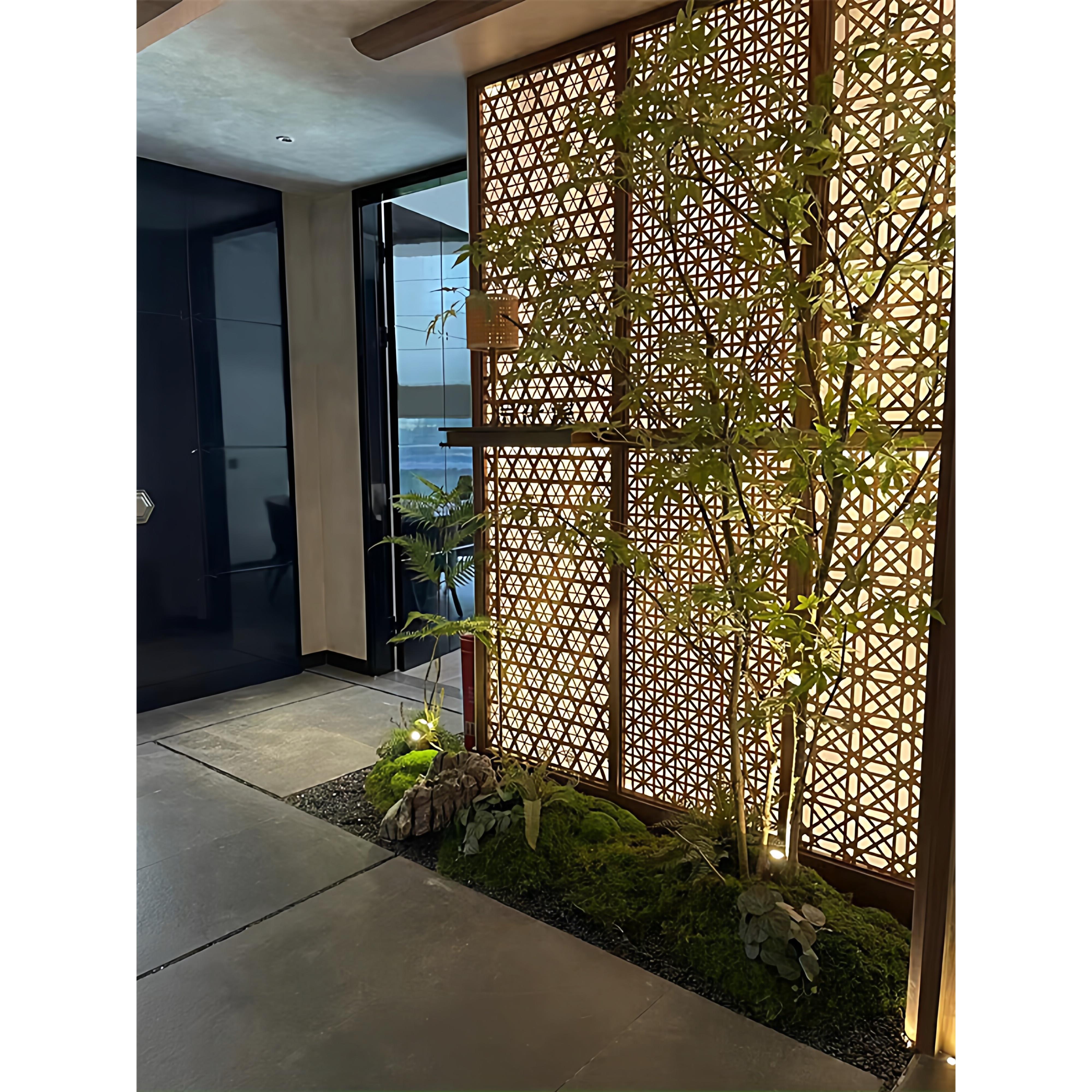 竹编吊顶隔断装饰艺术简约天花板编织餐厅饭店民宿火锅店墙面装饰