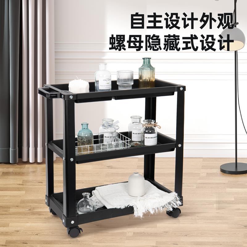 得力工具车小推车多功能架子层手推维修收纳架移动柜汽修车间抽屉