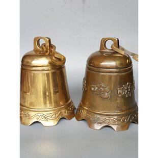 黄铜铃铛挂件六字真言钟覆古彷古寺道观飞檐风铃装饰品热卖包邮