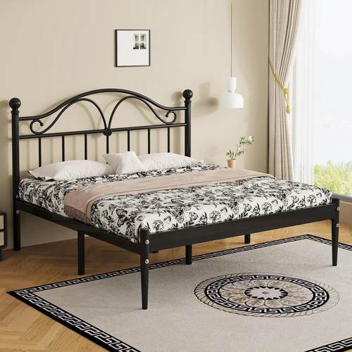 铁艺床双人床家用复古法式铁架床加粗加厚加固儿童公主加高单人床