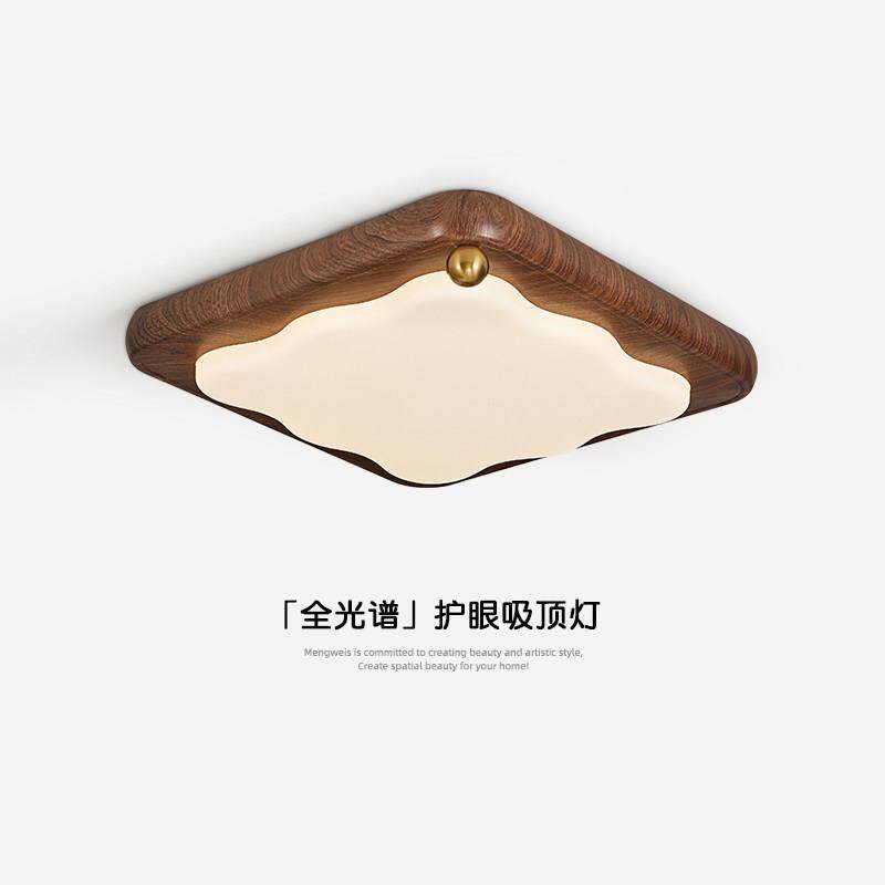 意式极简卧室吸顶灯高级感现代简约设计师创意黑色圆形主卧房间灯