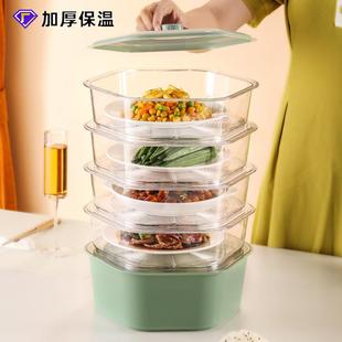 保温菜罩家用多层透气食物罩透明餐桌罩多功能塑料防尘饭罩盖菜罩
