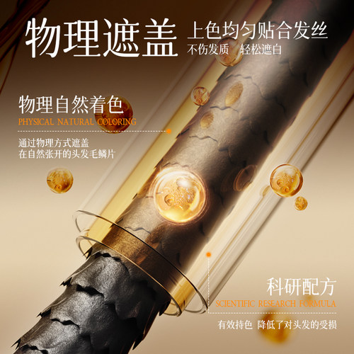 SY-DM美发笔棒植物补发根不掉色新款多肽小金管补染-lxj