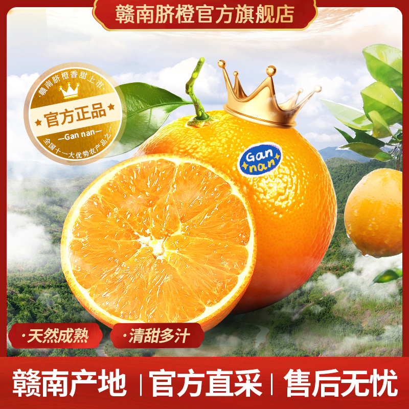 正宗赣南脐橙水果赣州脐橙正品纽荷尔脐橙子官方直发橙子