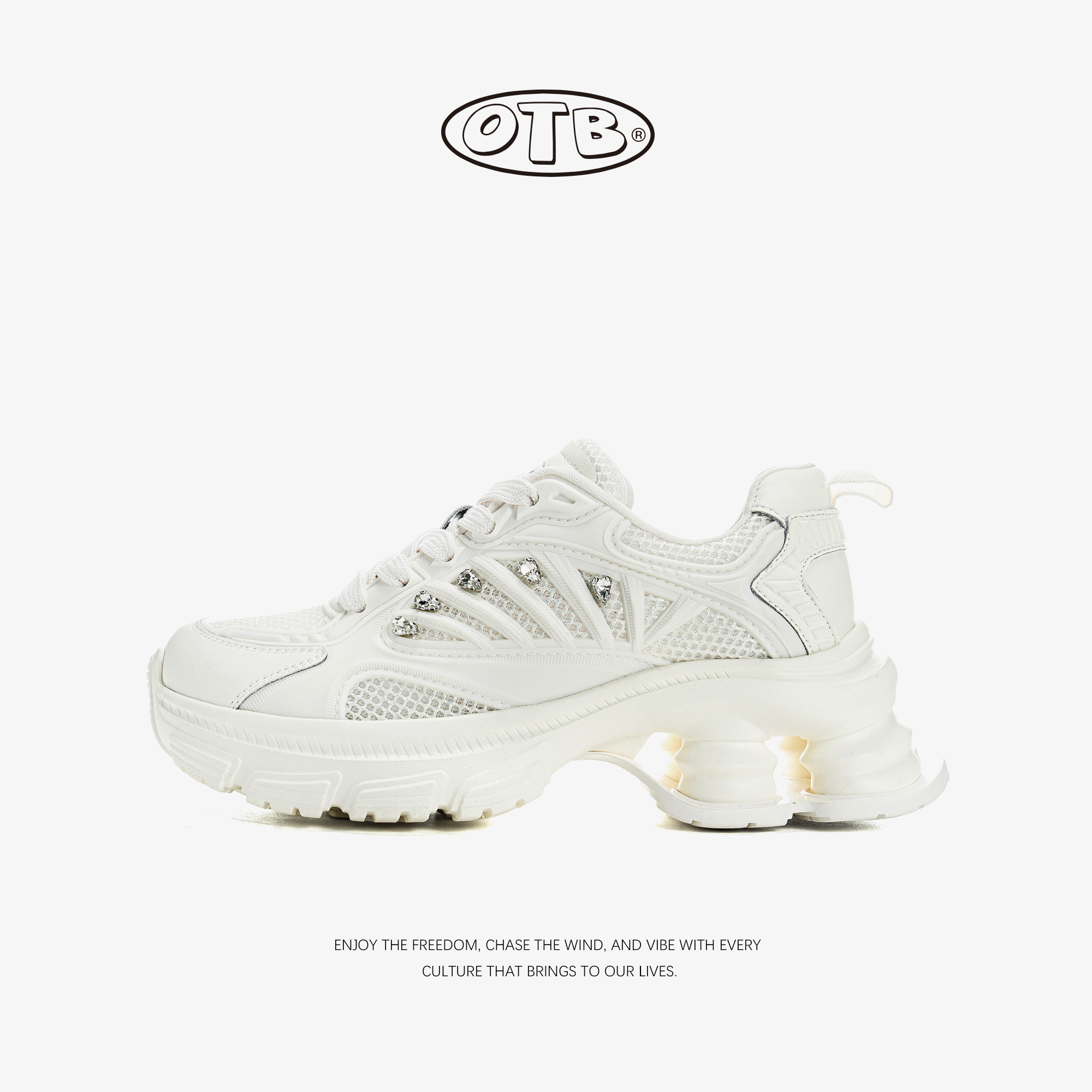 网面透气轻便松糕银色休闲百搭