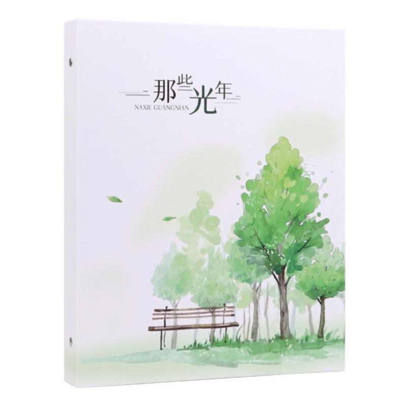 A4纸相册本插页式明信片收纳册6寸8寸12寸照片活页相册家庭纪念册