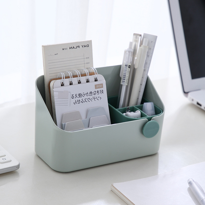 镜柜收纳盒化妆品首饰口红护肤品整理盒桌面塑料储物盒杂物窄缝