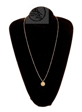 。Jewelry simple honeycomb round piece bead chain necklace w