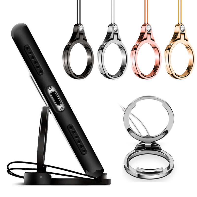 Universal 360 Degree Finger Ring Lanyard 2 in 1 Mobile