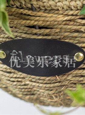 好货草编制花篮柳编园艺园林花篮家居装饰工艺品花篮家居饰品小工