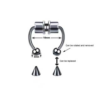 2023 Fake Piercing Nose Ring Alloy Nose Piercing Hoop Septum