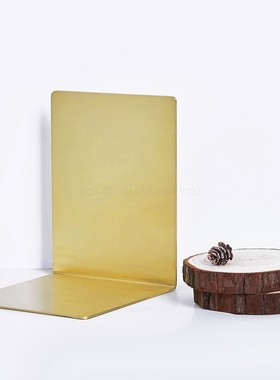 北欧黄铜书挡书靠轻奢个性书立家居收纳简约创意书架装饰书挡