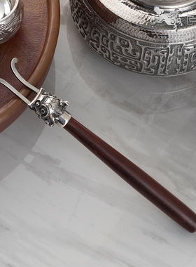 阅银 茶具《远古传说》银壶叉 手工茶器茶杯茶壶送礼家用