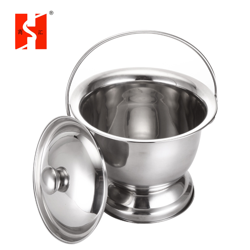 不锈钢痰盂结婚陪嫁家用儿童痰盂坐便器卧室老人小孩孕妇老式痰盂