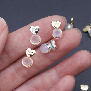 10Pcs Heart Love Magic Earring Lifters Earring Lifts Backs