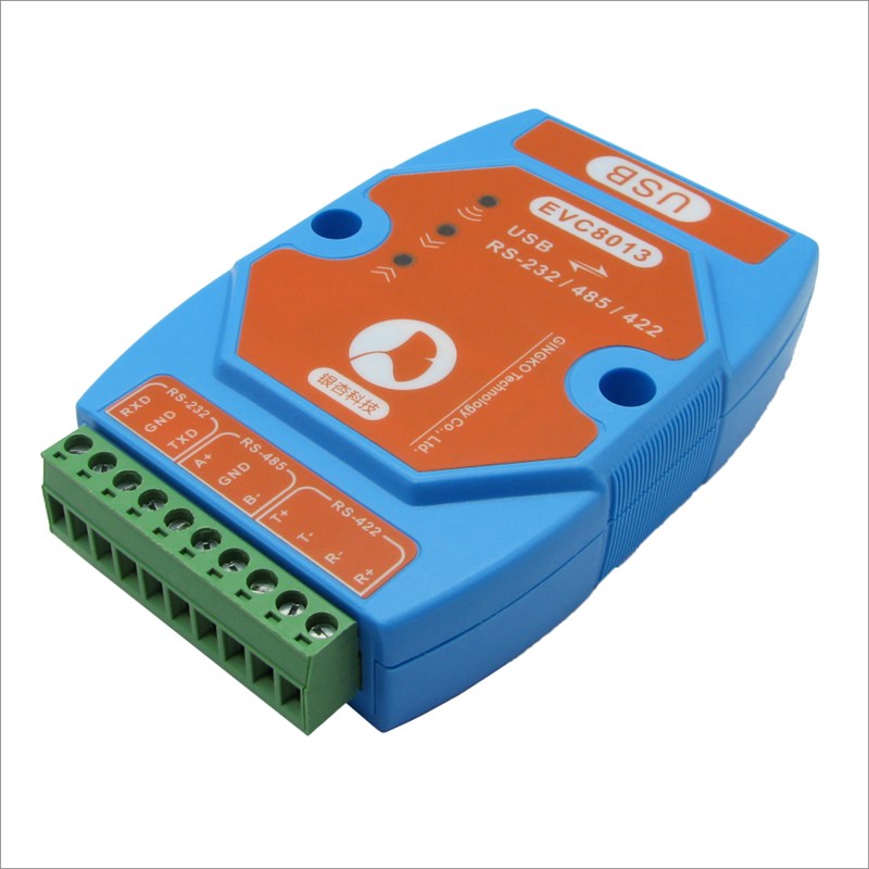 银杏科技 厂家直销 EVC8013 隔离转换器 保护 USB转RS485 232 422