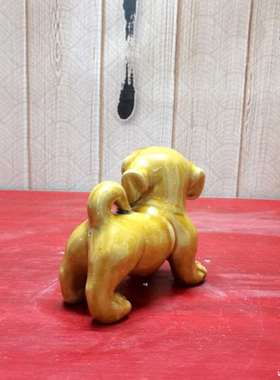 陶瓷旺财狗摆件家居客厅电视摆设儿童生肖艺术饰品桌面摆设狗礼品