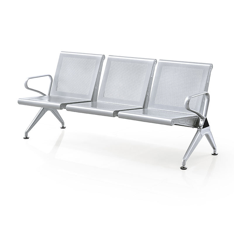 高铁车站座椅 冷轧钢等候椅 厂家 坐垫扶手可选 公共联排座椅