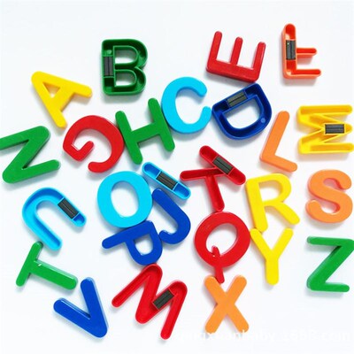 极速26pcs Magnetic Learning Alphabet Letters Plastic Refrige