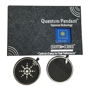 负离子火山石吊坠 Quantum Pendant镶钻情侣石 保持平衡