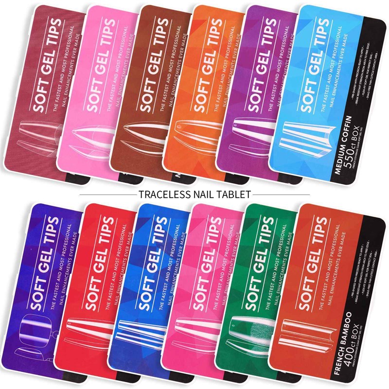 False Nails New Matte Tips Fake Nail Capsule Press on Coffin