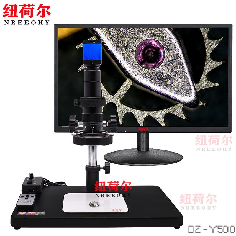 纽荷尔电子显微镜高清工业显微镜视频拍照线路板PCBA焊点专业检测