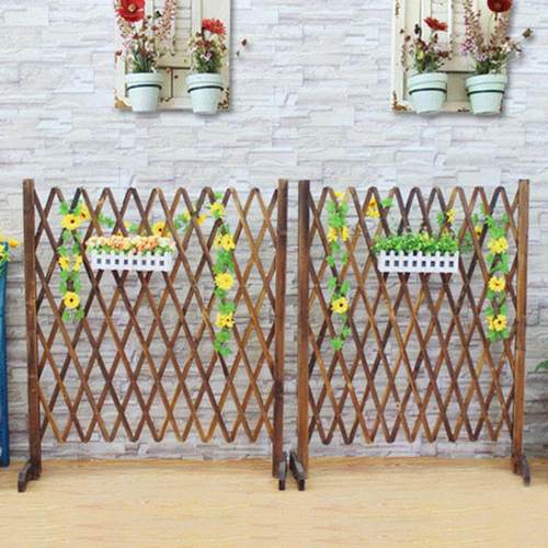 现货供应有框拉网护栏公园小区绿化带草坪栅栏园艺绿化带防腐木