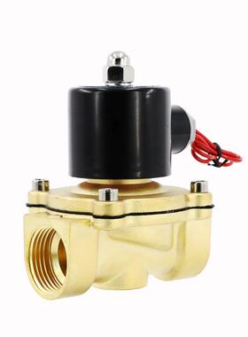 纯铜电磁阀2W025气阀2W160常闭型水阀2W320二位二通直动式电磁阀