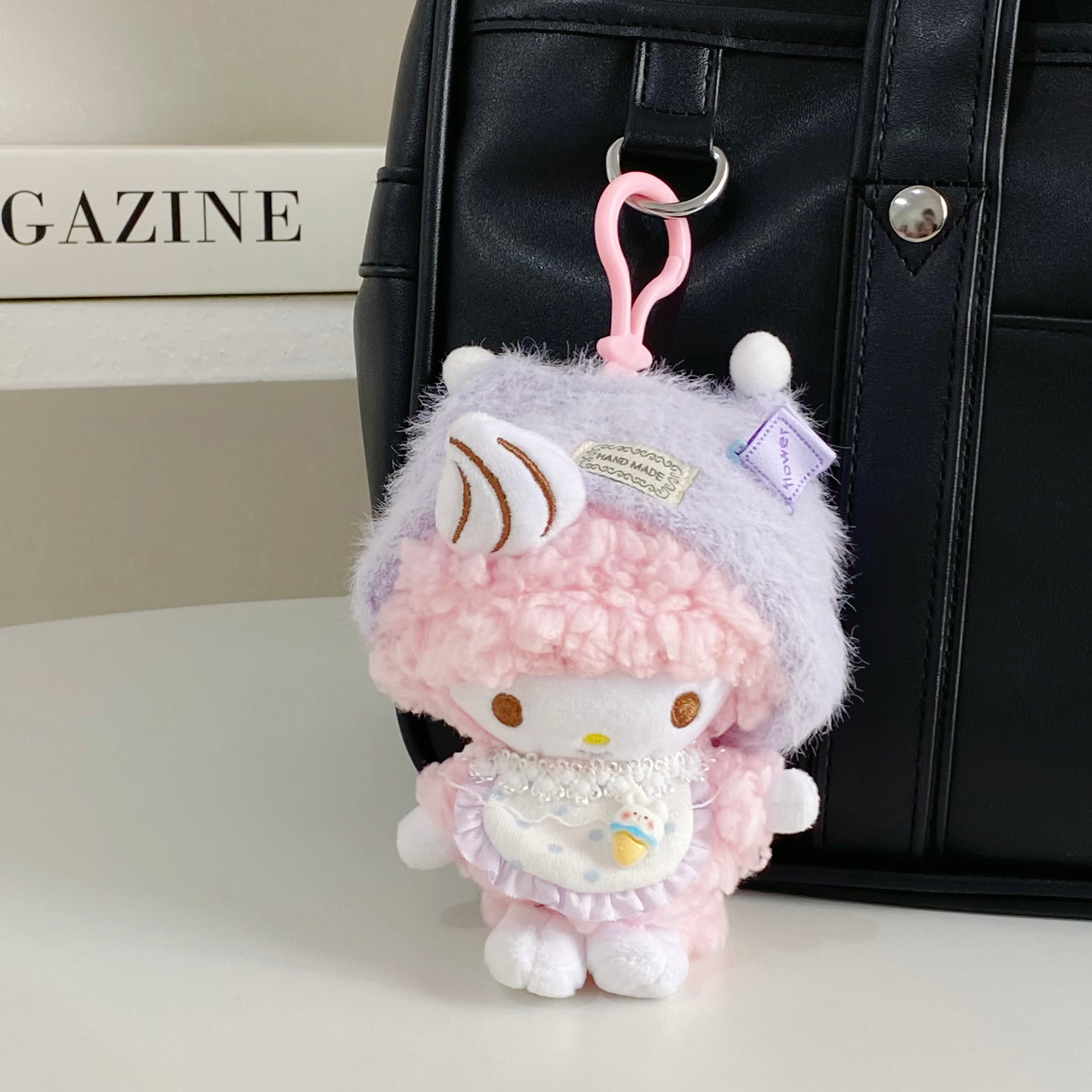 三丽鸥正版小羊piano必爱诺挂件