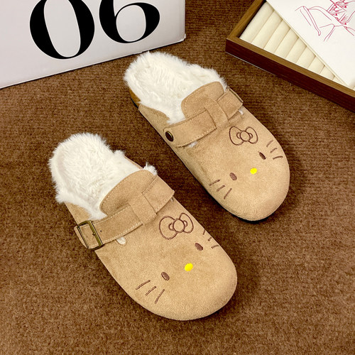 三丽鸥正版勃肯鞋女加绒秋冬保暖