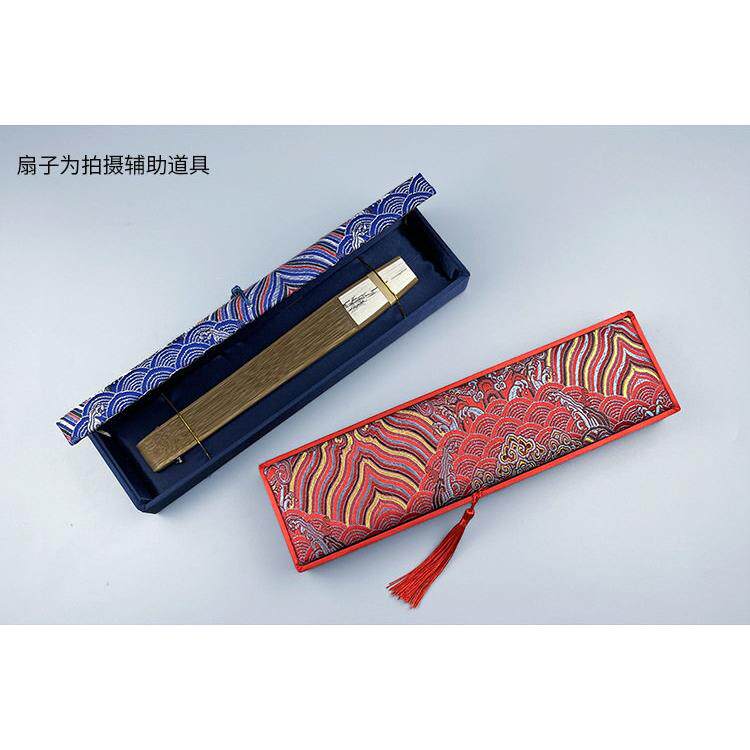 A6L7.5寸扇盒扇子折扇包装盒子锦缎硬纸盒收纳盒盒首饰盒筷子
