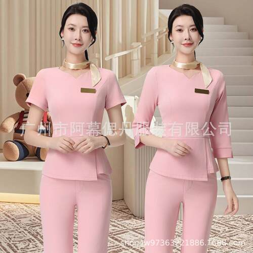 美容师工作服女时尚酒店前台