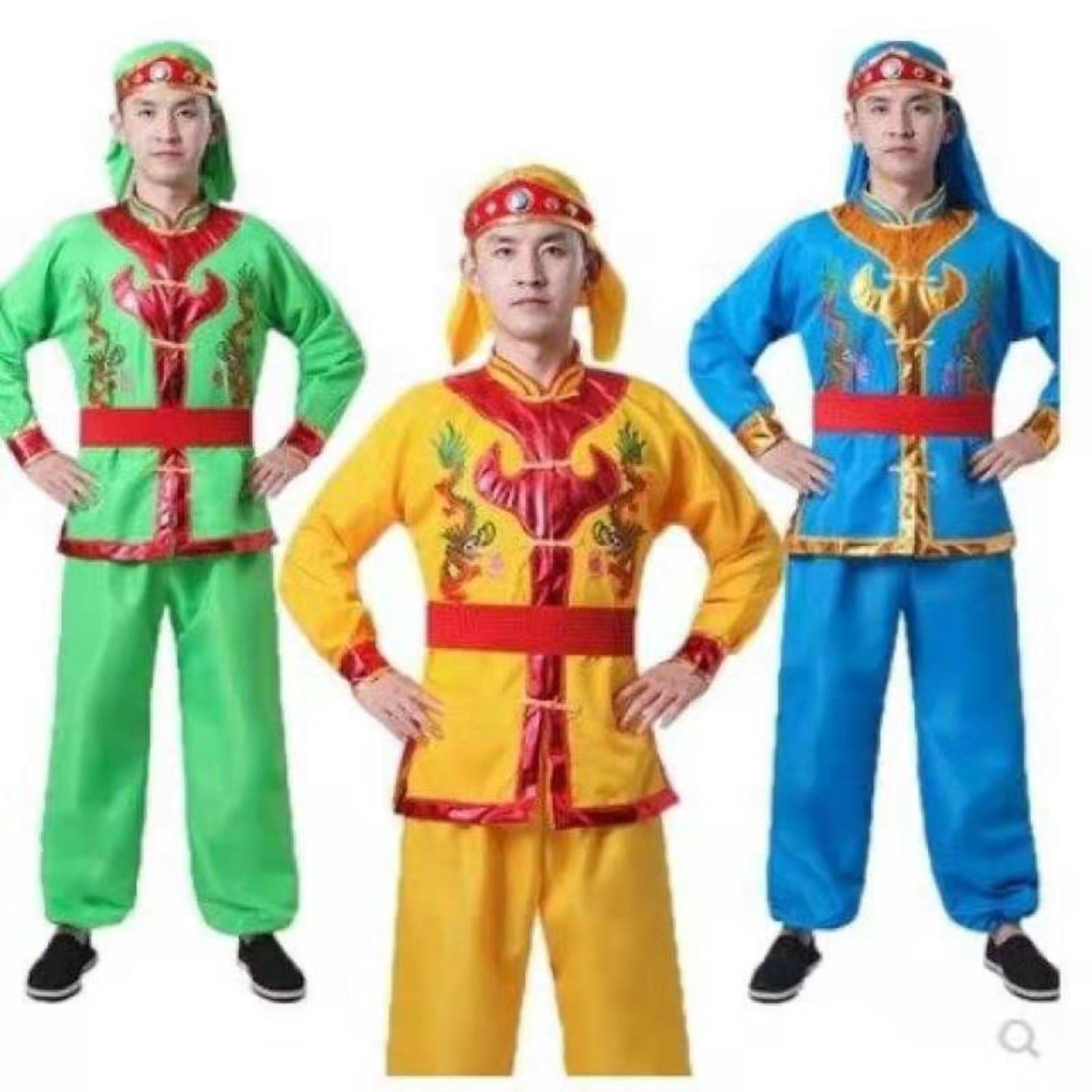 锣鼓服装舞龙舞狮打鼓轿夫民族