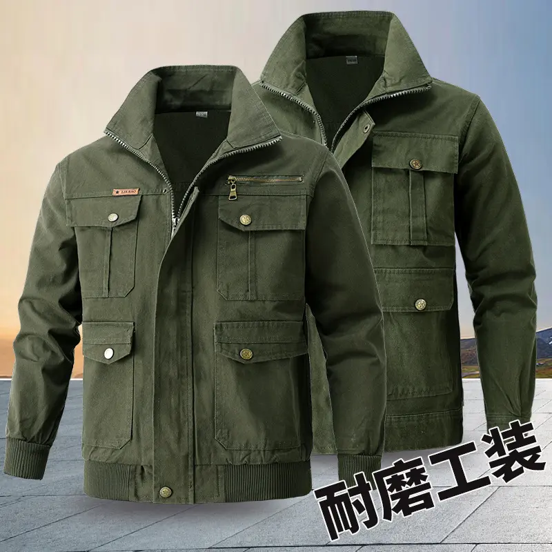 春秋纯棉加厚斜纹电焊防烫工作服