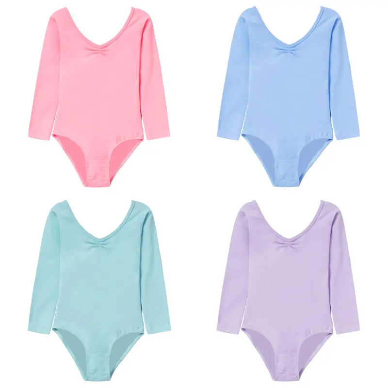 儿童舞蹈服秋冬长袖练功服女孩