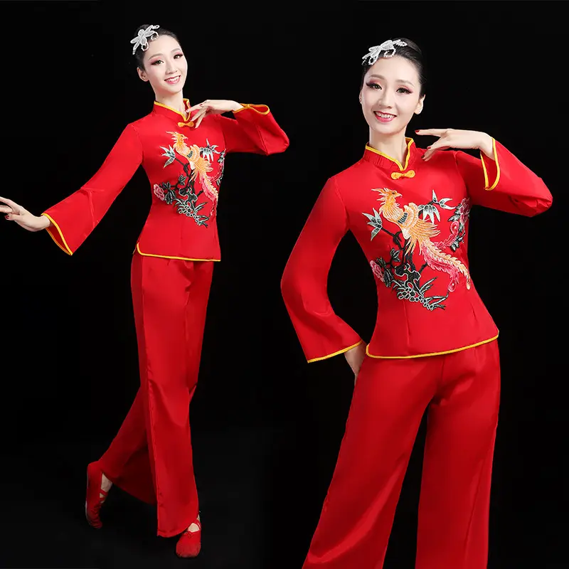 秧歌舞蹈服装阿庆嫂演出服古典舞
