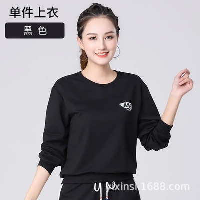 广场舞服装女上衣春秋款长袖女士