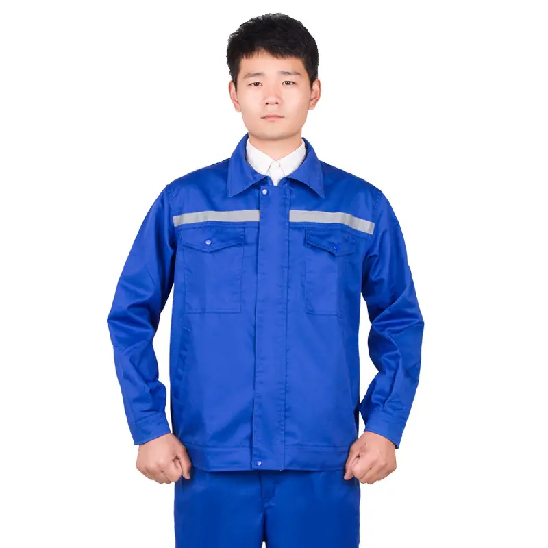 工地劳保服工作服藏青蓝兰色上衣