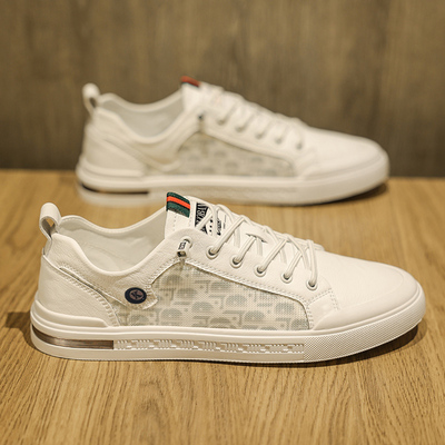 品牌男鞋透气网布板鞋